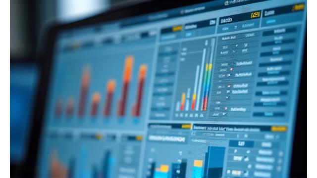 Tableau de bord d'analyse de données montrant des graphiques et des statistiques pour les résultats d'apprentissage.
